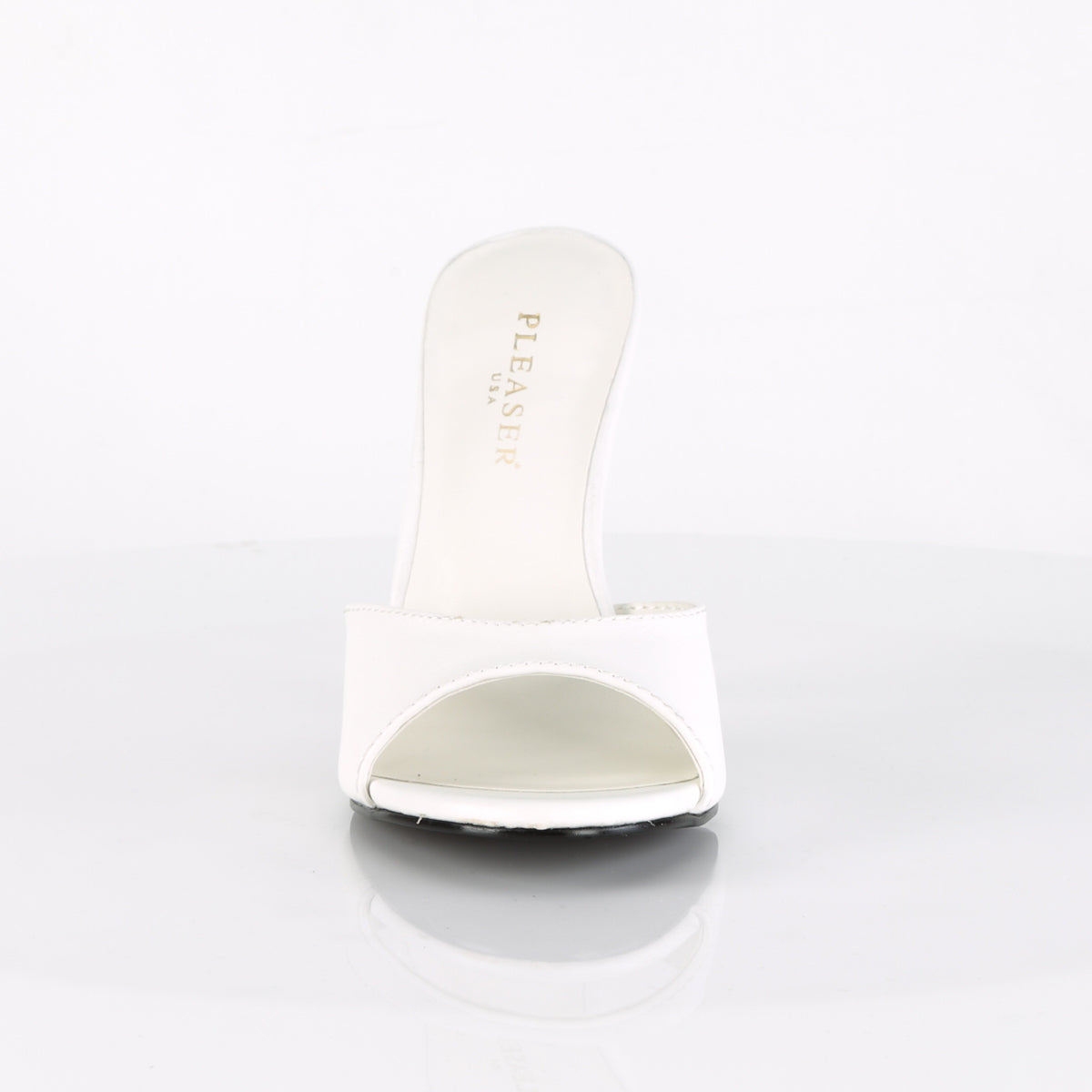 CLASSIQUE-01 4" Heel Peep Toe Slide