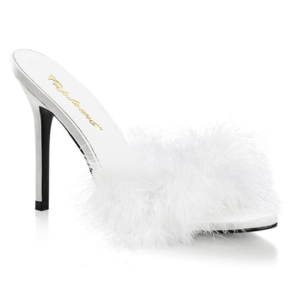 CLASSIQUE-01F 4" Heel Marabou Fur Slipper