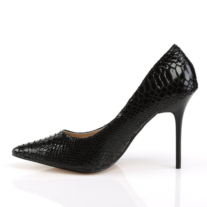 CLASSIQUE-20SP *4" Pointed-Toe Snake Print Leather Pump