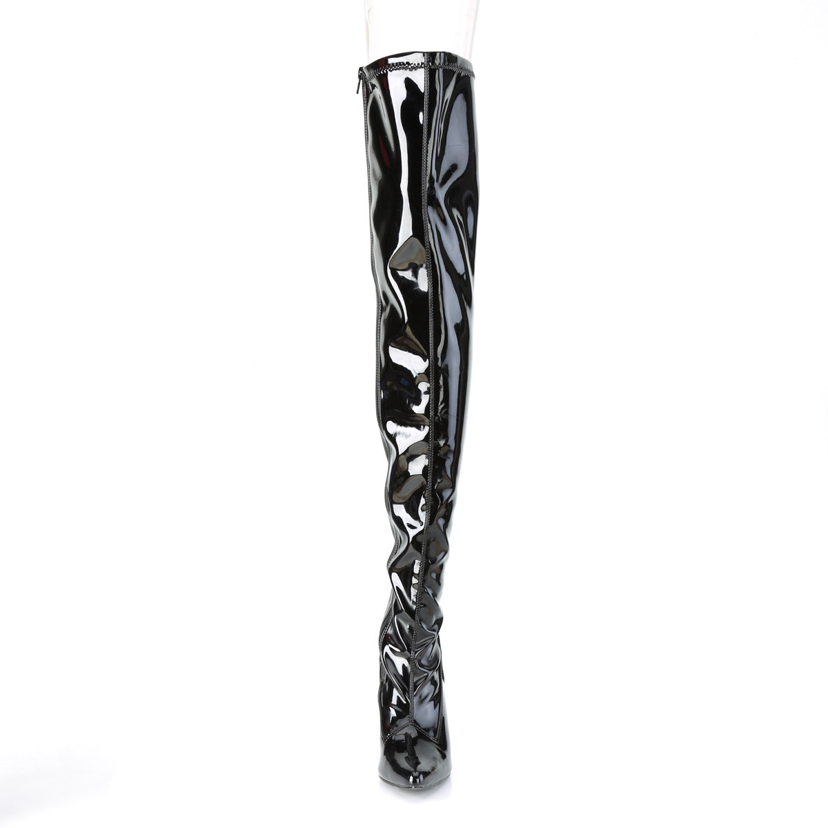 CLASSIQUE-3000 4" Heel Stretch Thigh Boot, Side Zip