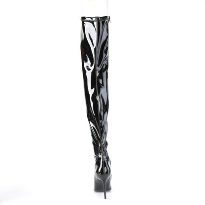 CLASSIQUE-3000 4" Heel Stretch Thigh Boot, Side Zip