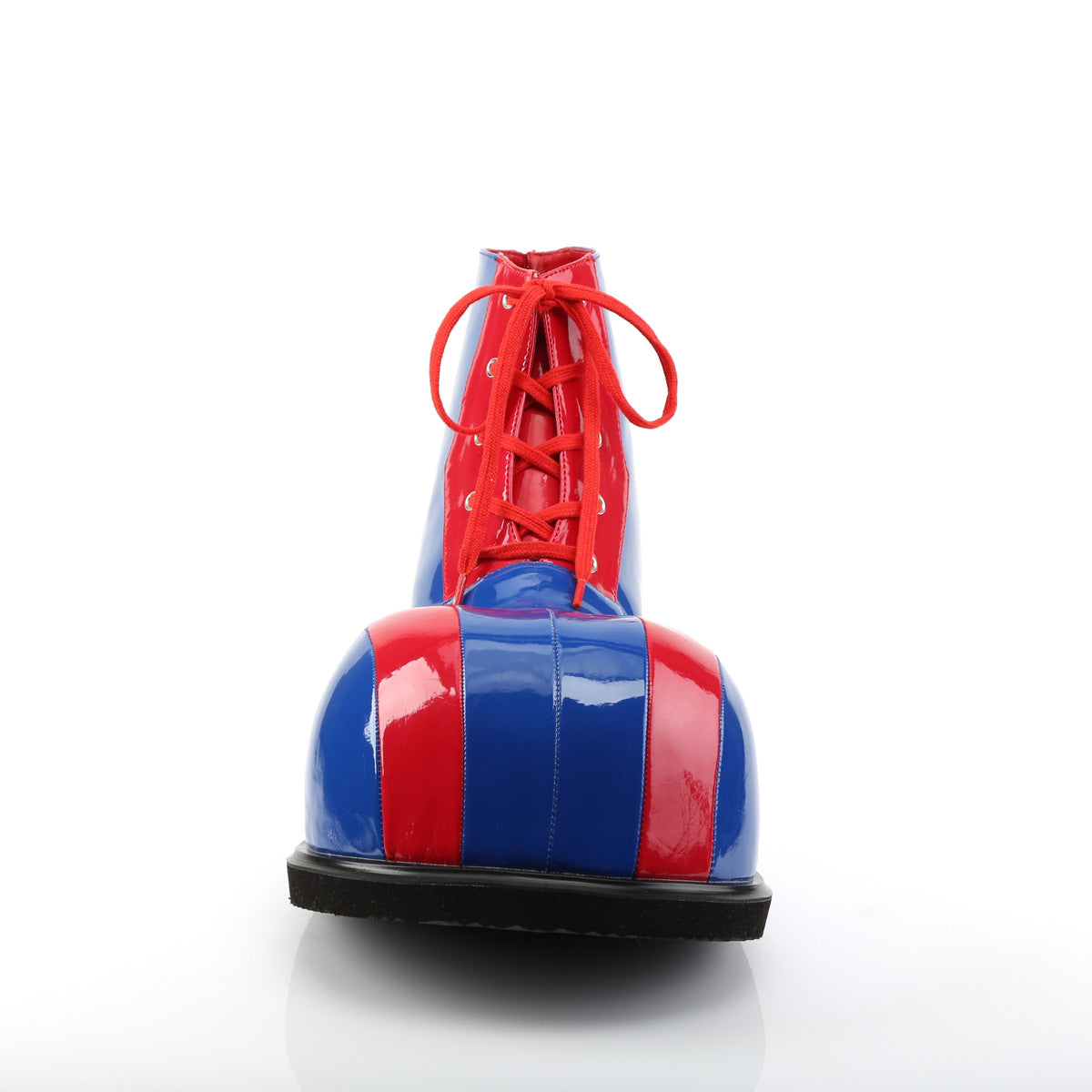 CLOWN-05 Adult Red-Blue Pat Bump Toe Clown Shoe