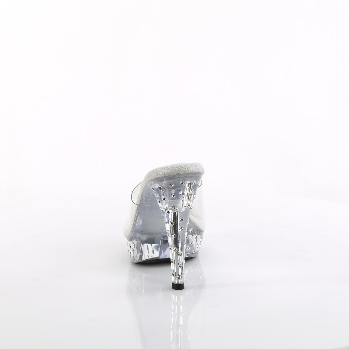COCKTAIL-501SDT 5" Heel, 1" Rhinestone Studded PF Slide