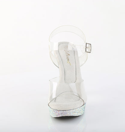 COCKTAIL-508DM 5" Heel, 1" PF Ankle Strap Sandal w/RS