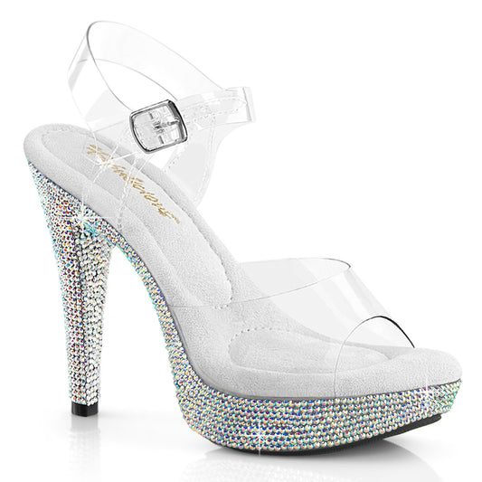 COCKTAIL-508DM 5" Heel, 1" PF Ankle Strap Sandal w/RS