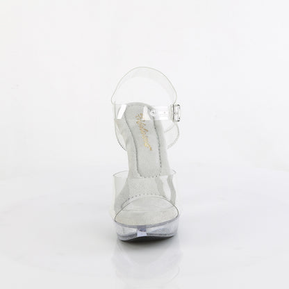 COCKTAIL-508MG 5" Heel, 1" PF Ankle Strap Sandal W/ Mini Glitters