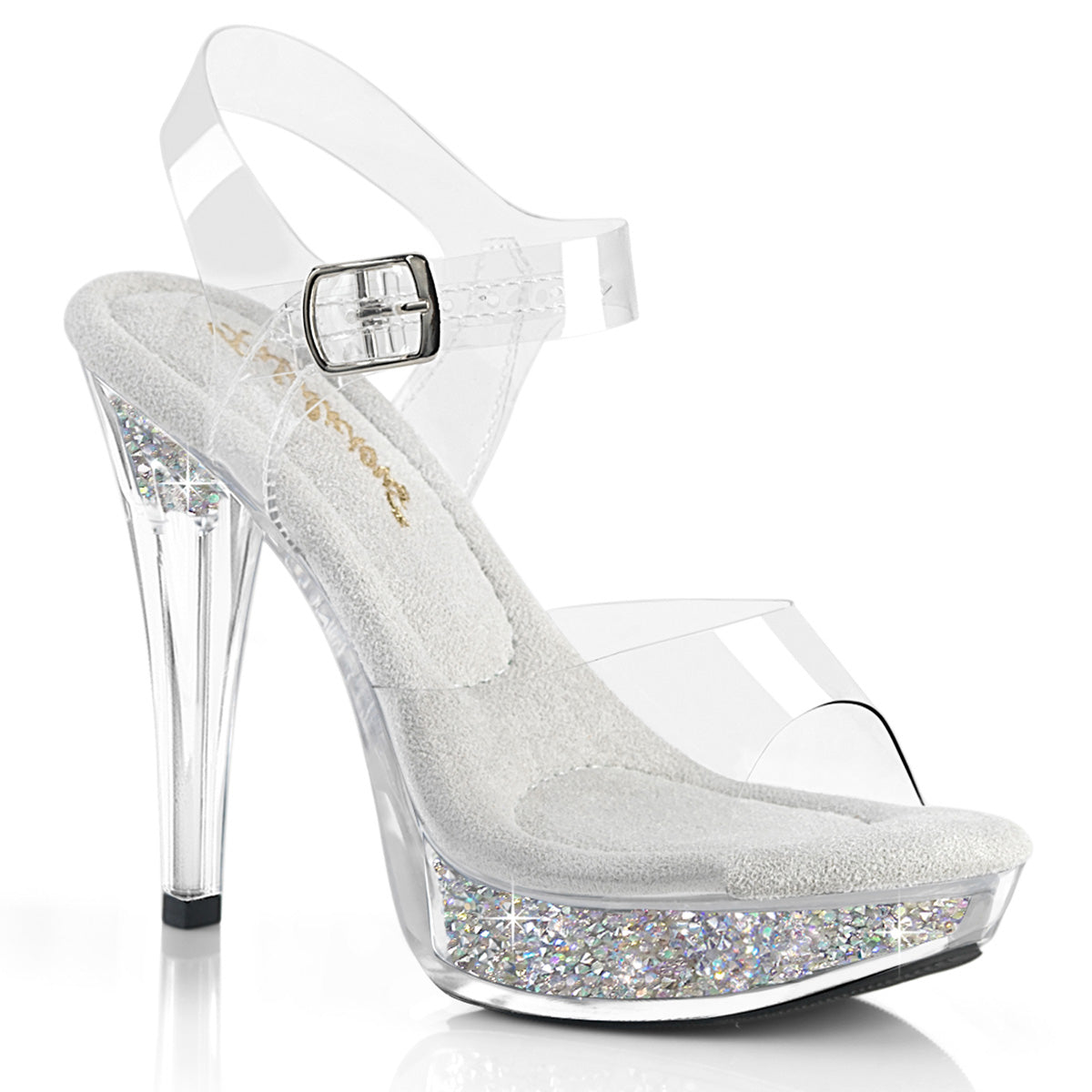 COCKTAIL-508RSI 5" Heel, 1" PF Ankle Strap Sandal w/RS Inserts