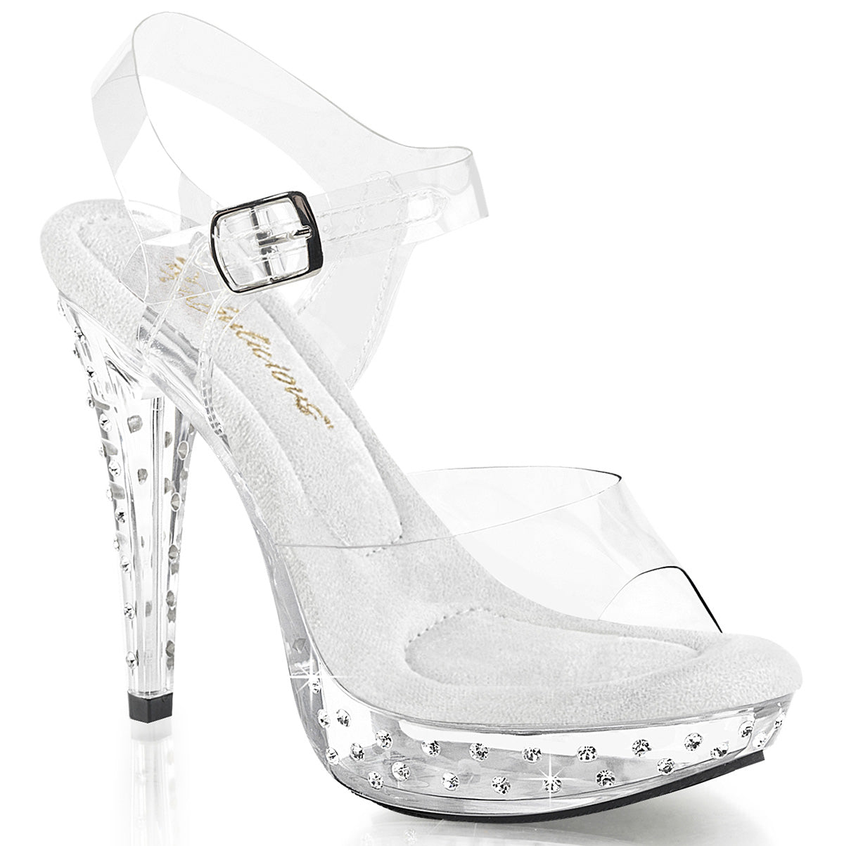 COCKTAIL-508SDT 5" Heel, 1" PF Ankle Strap Sandal