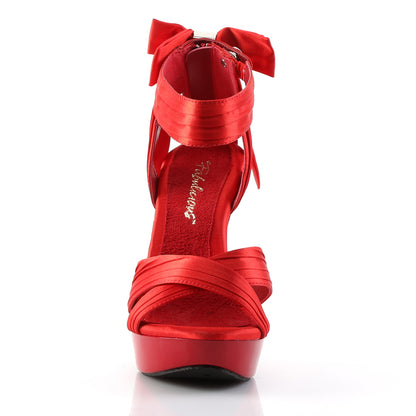 COCKTAIL-568 5" Heel, 1" PF Criss Cross Pleated Straps Close Back Sandal