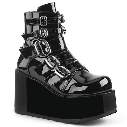 CONCORD-57 *4 1/4" PF Ankle Boot w/ Multi Buckle Straps, Back Zip