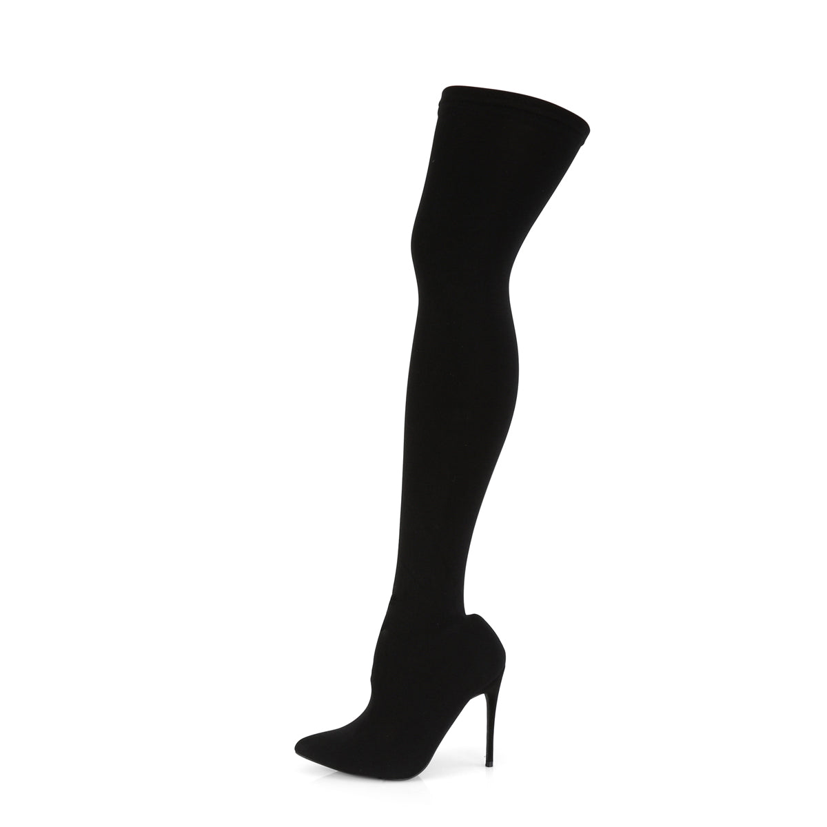 COURTLY-3005 5" Stretch Pull-On Thigh High Boot