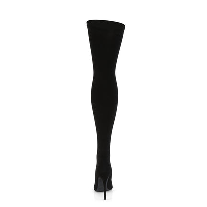 COURTLY-3005 5" Stretch Pull-On Thigh High Boot