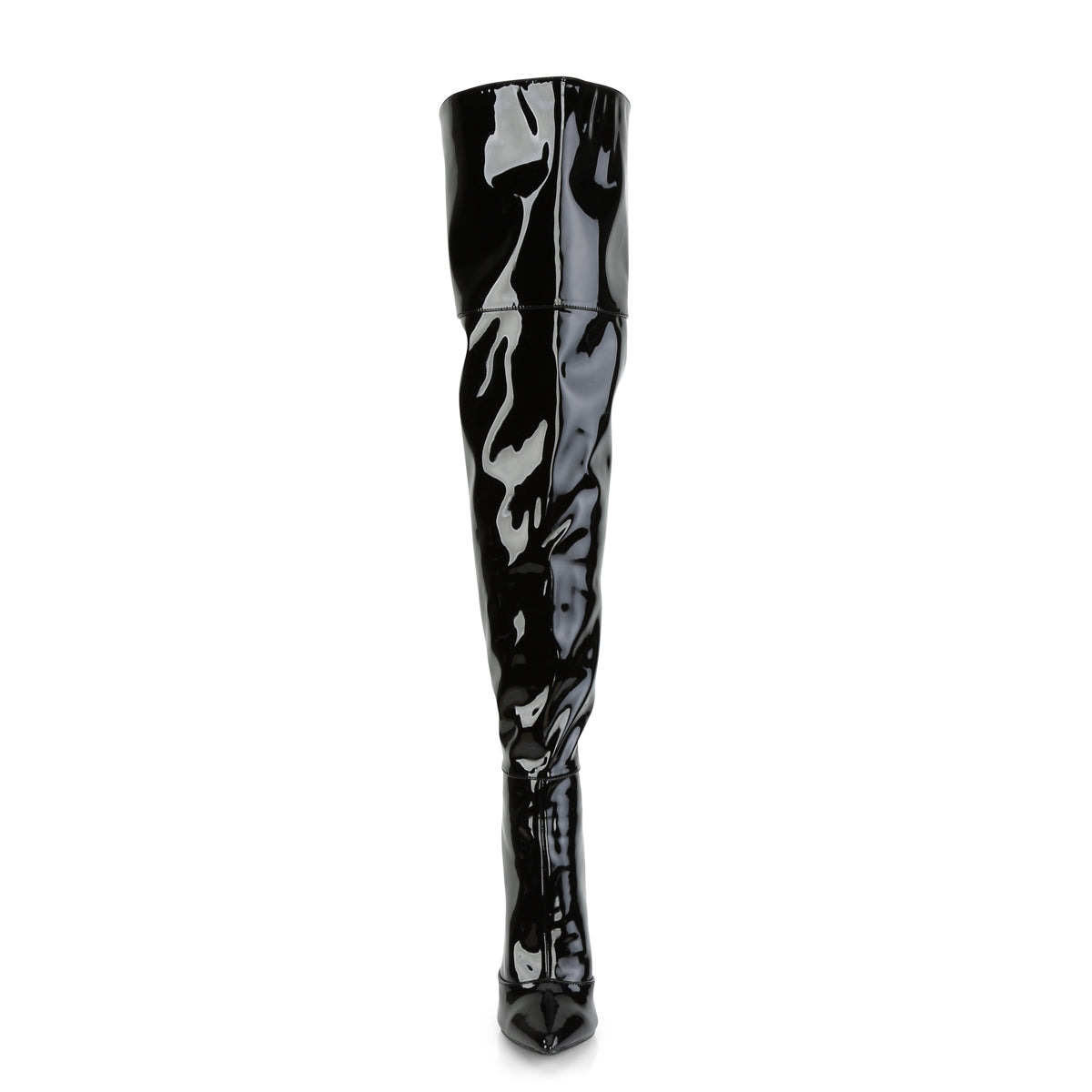 COURTLY-3012 5" Stretch Thigh High Boot, Back Zip