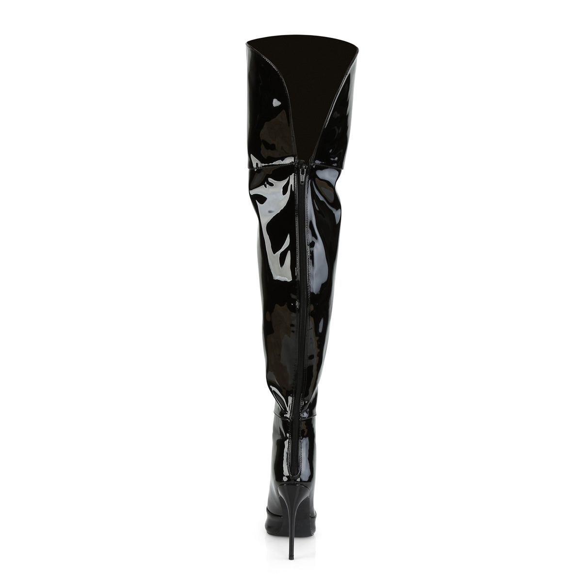 COURTLY-3012 5" Stretch Thigh High Boot, Back Zip