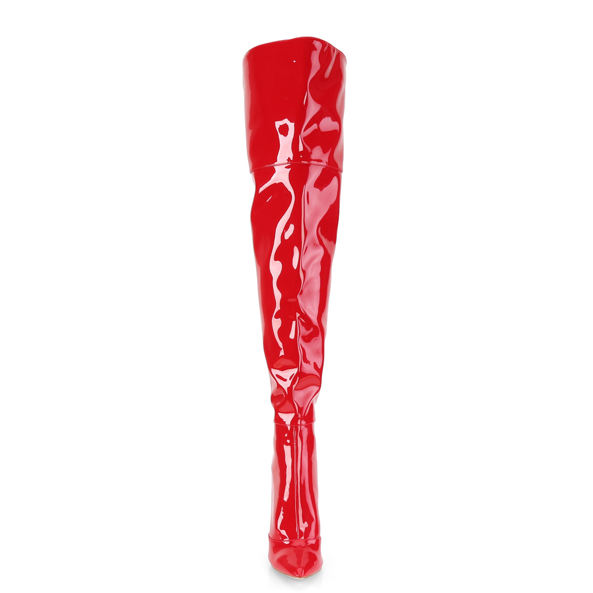 COURTLY-3012 5" Stretch Thigh High Boot, Back Zip