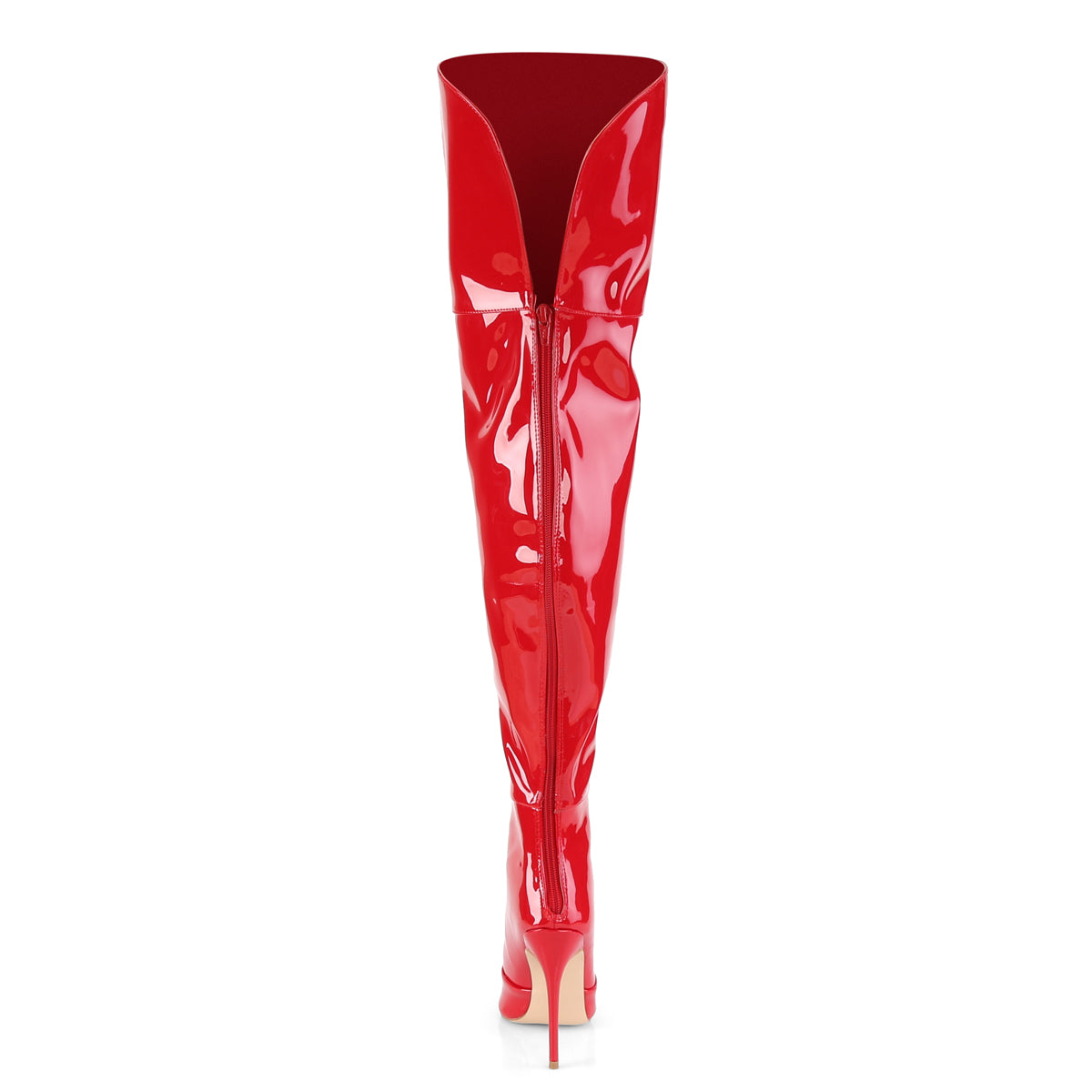 COURTLY-3012 5" Stretch Thigh High Boot, Back Zip