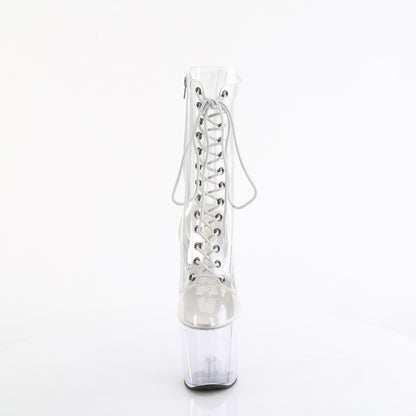 CRAZE-1040C *8" Heelless, 3" PF Lace-Up Front Ankle Boot