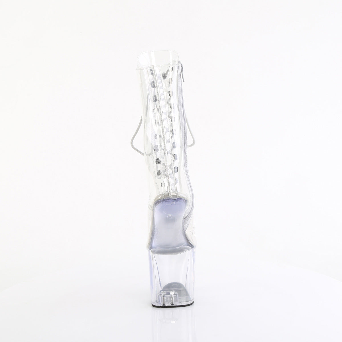 CRAZE-1040C *8" Heelless, 3" PF Lace-Up Front Ankle Boot