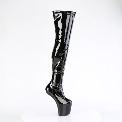 CRAZE-3000 8" Heelless, 3" PF Stretch Thigh Boot, Inside Zip