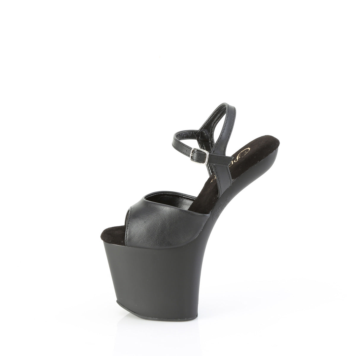CRAZE-809 8" Heelless, 3" PF Ankle Strap Sandal