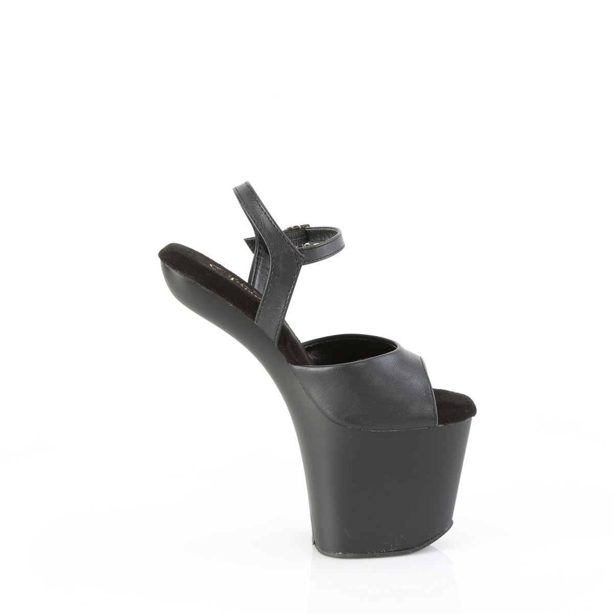 CRAZE-809 8" Heelless, 3" PF Ankle Strap Sandal