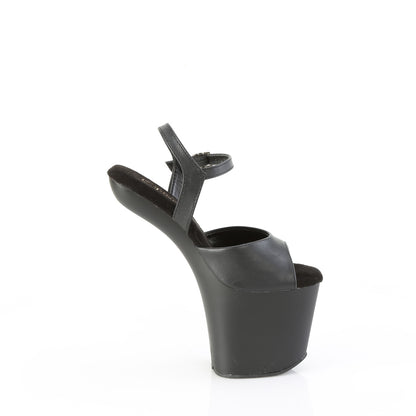 CRAZE-809 8" Heelless, 3" PF Ankle Strap Sandal