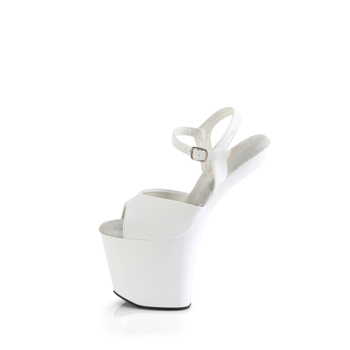 CRAZE-809 8" Heelless, 3" PF Ankle Strap Sandal