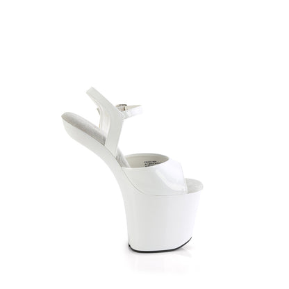 CRAZE-809 8" Heelless, 3" PF Ankle Strap Sandal