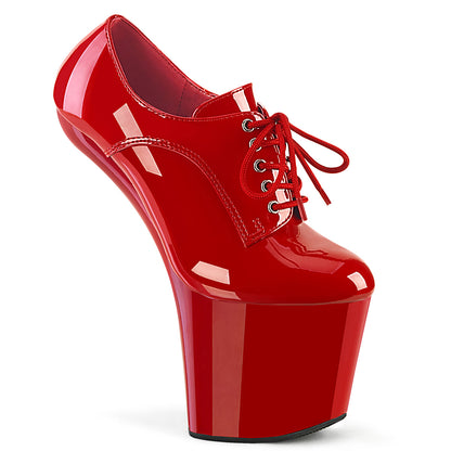 CRAZE-860 8" Heelless, 3" PF Lace-Up Front Oxford Shoes