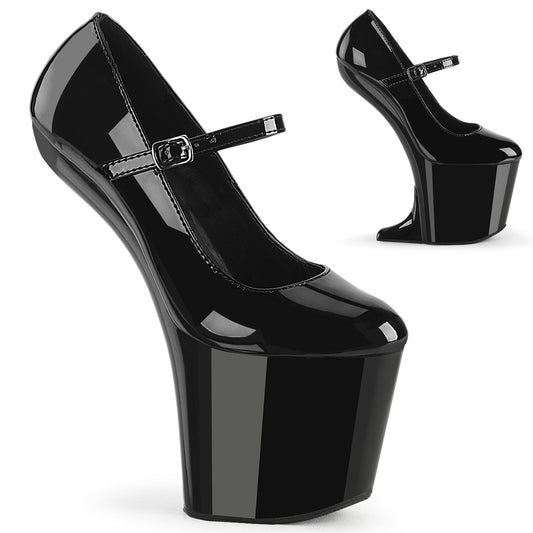 CRAZE-880 8" Heelless, 3" PF Mary Jane Pump