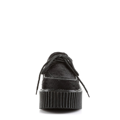 CREEPER-202 3" PF Goth Punk Rockabilly Fur Creeper Shoe