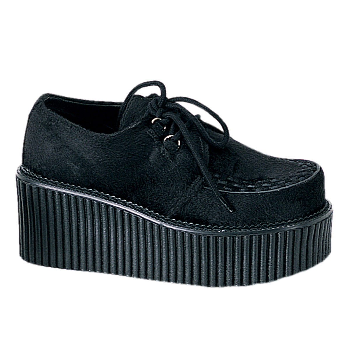 CREEPER-202 3" PF Goth Punk Rockabilly Fur Creeper Shoe