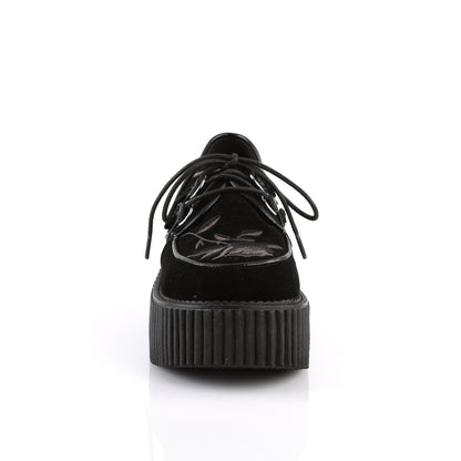 CREEPER-219 3" PF Creeper W/ Embroidered Flower
