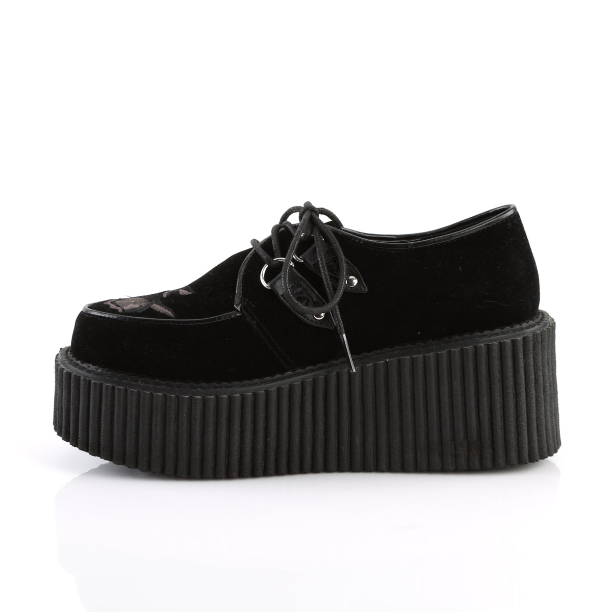 CREEPER-219 3" PF Creeper W/ Embroidered Flower
