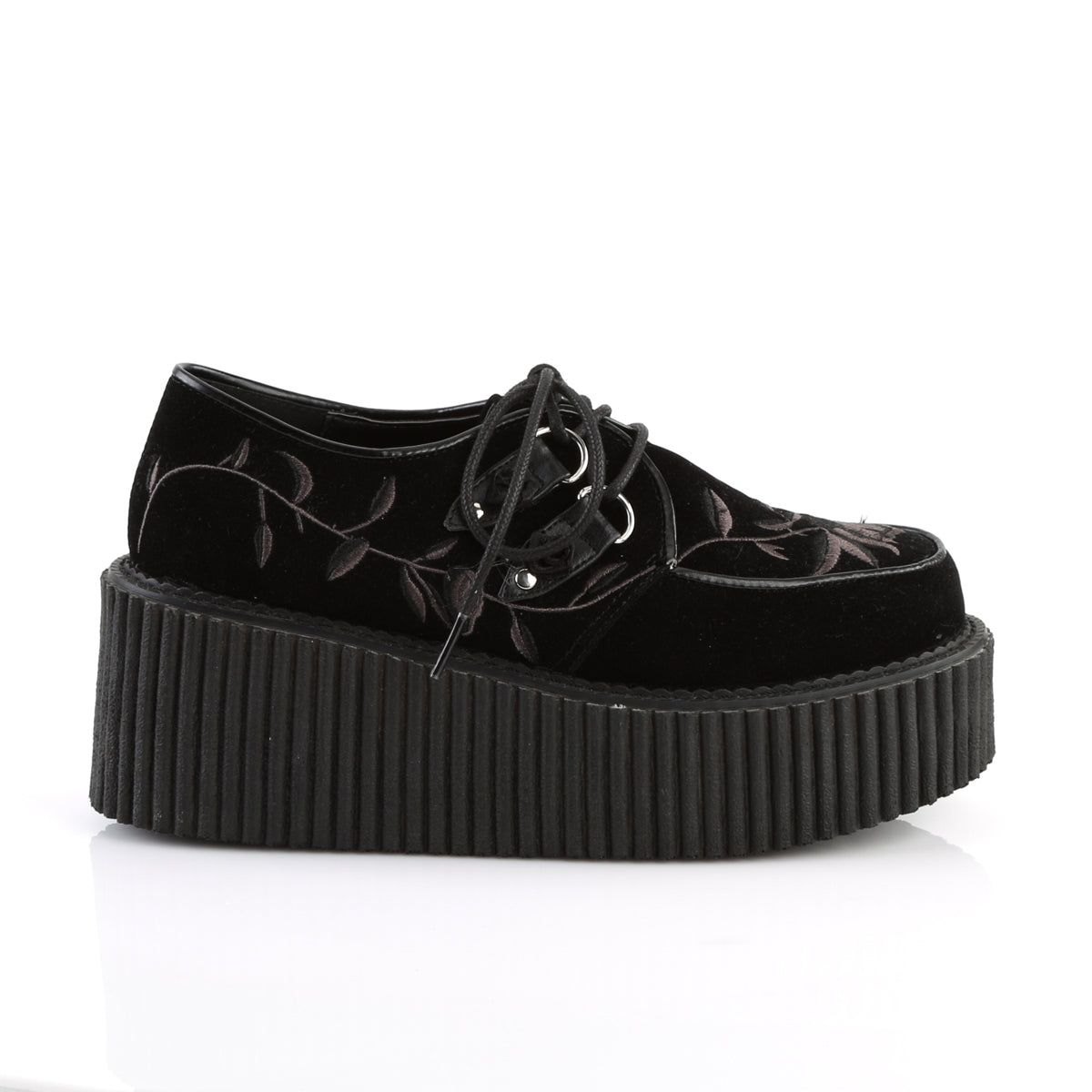 CREEPER-219 3" PF Creeper W/ Embroidered Flower