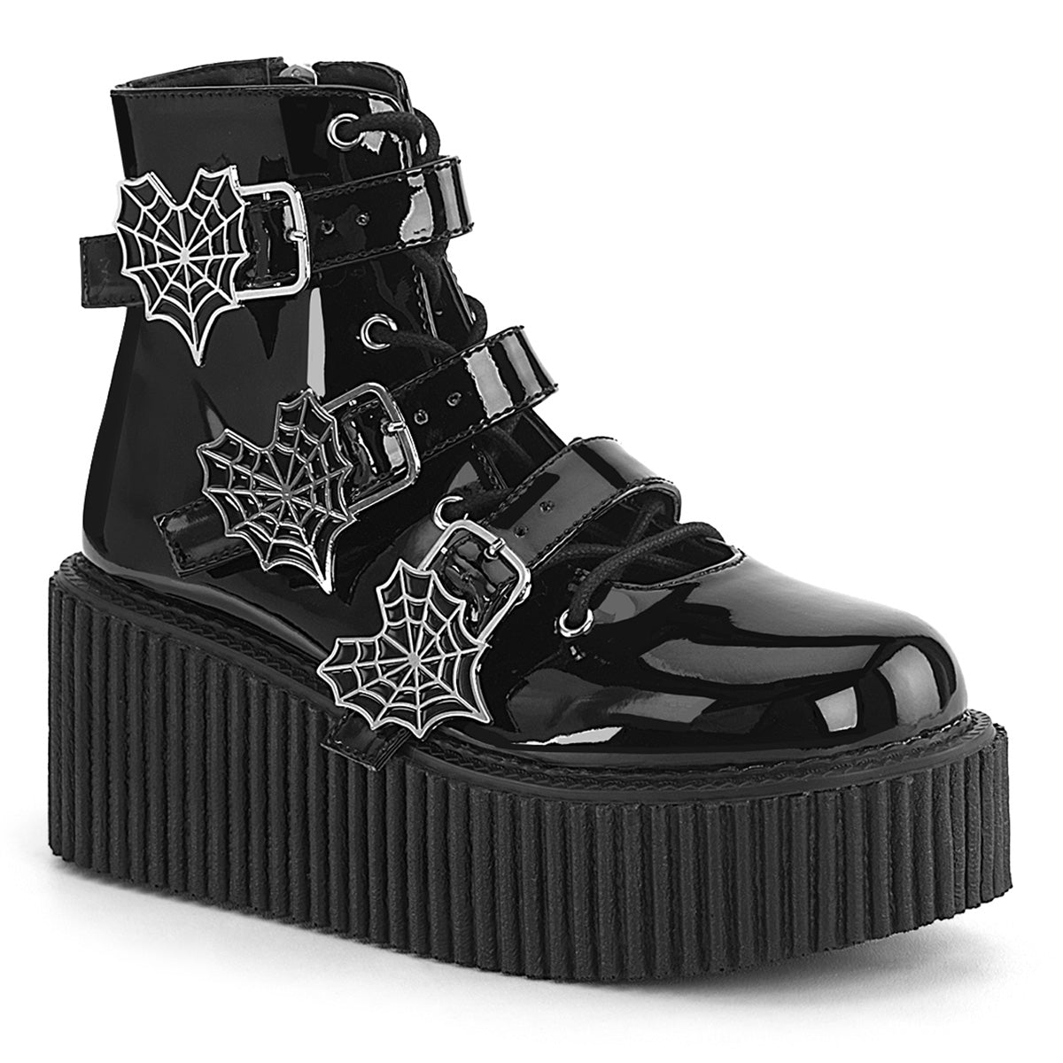 CREEPER-260 *3" PF Lace-Up Ankle High Creeper w/ Buckle straps