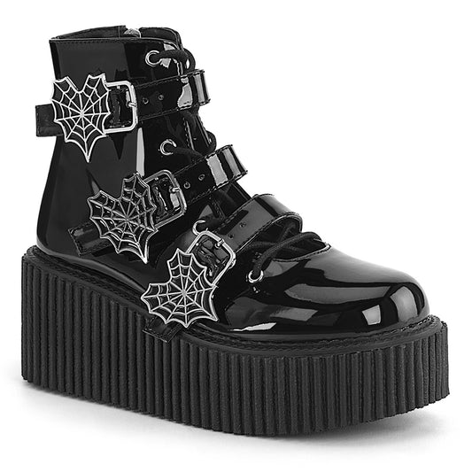 CREEPER-260 *3" PF Lace-Up Ankle High Creeper w/ Buckle straps