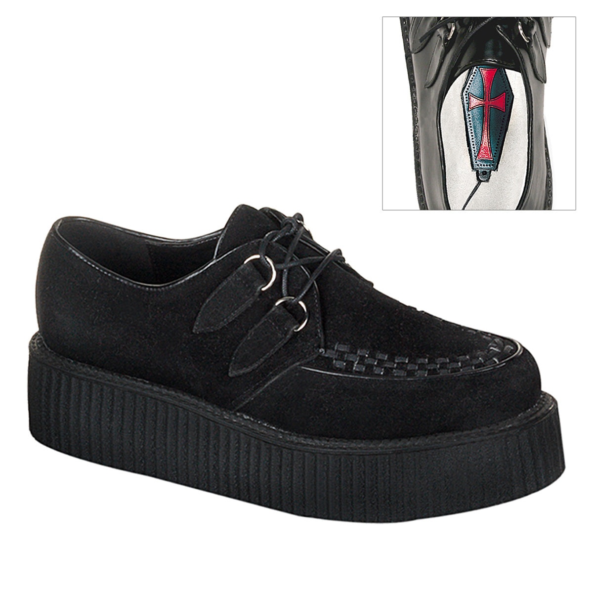 CREEPER-402S 2" PF Rockabilly Punk Goth Creeper