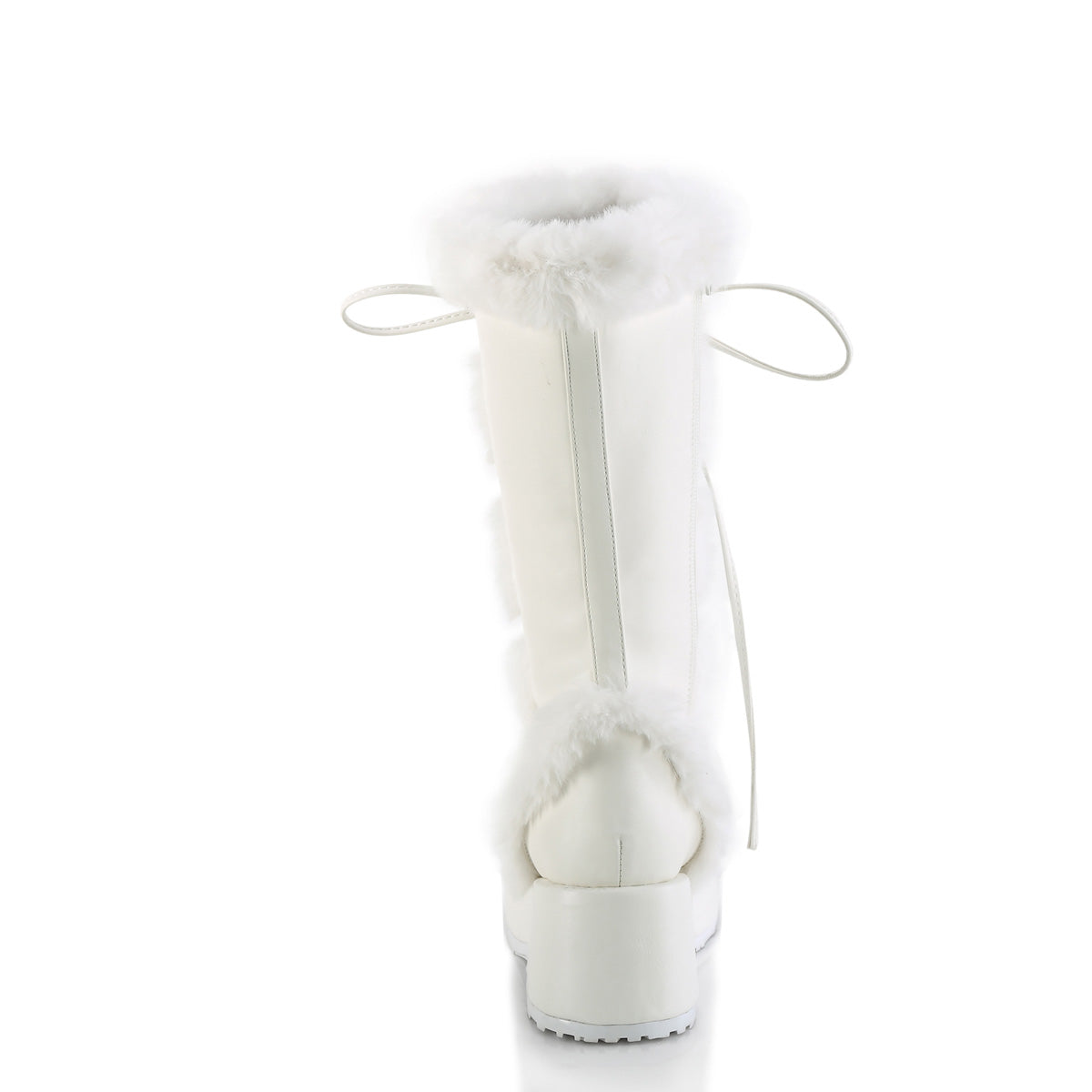 CUBBY-311 *2 3/4" Platform Lace-Up Mid-Calf Boot, Side Zip