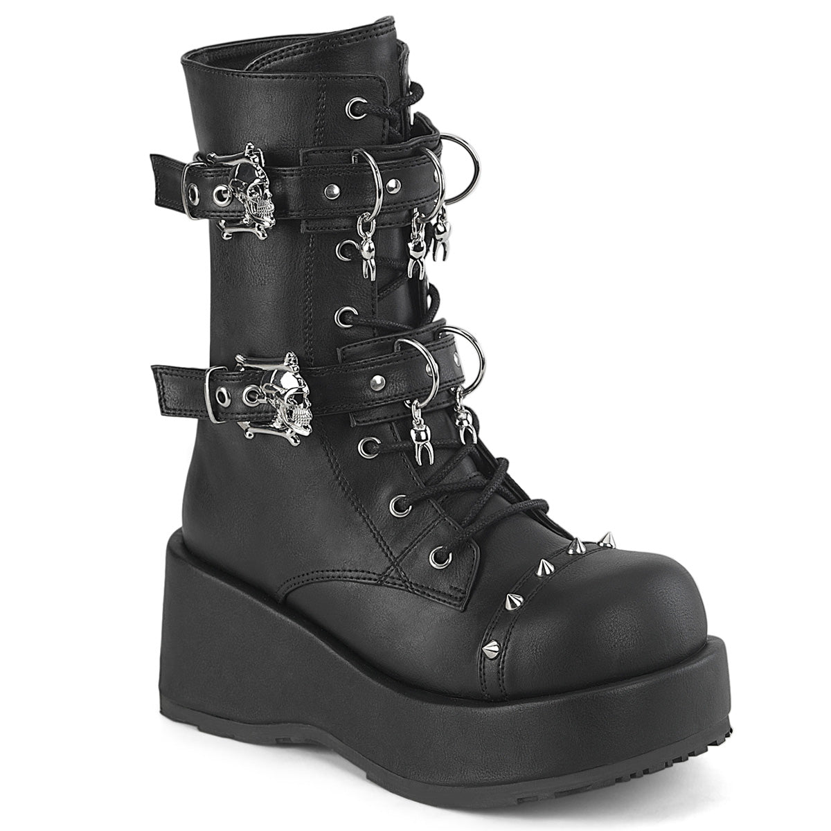 CUBBY-54 *2 3/4" Platform Lace-Up Ankle Boot, Inside Zip