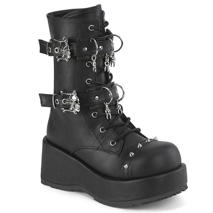 CUBBY-54 *2 3/4" Platform Lace-Up Ankle Boot, Inside Zip