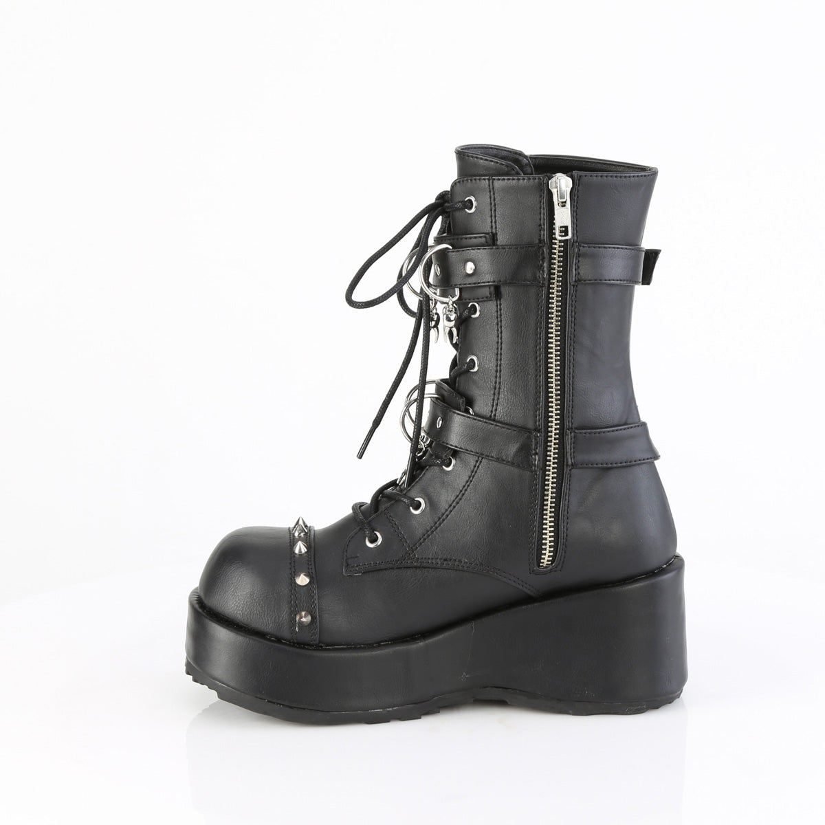 CUBBY-54 *2 3/4" Platform Lace-Up Ankle Boot, Inside Zip