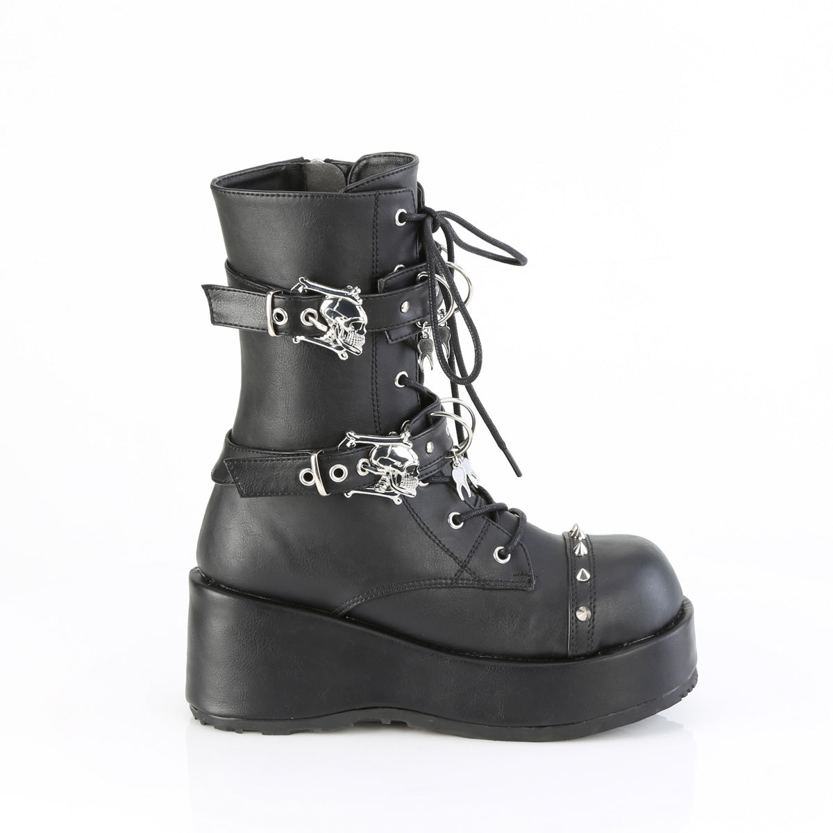 CUBBY-54 *2 3/4" Platform Lace-Up Ankle Boot, Inside Zip
