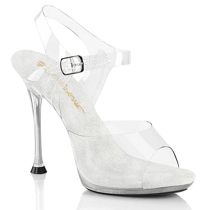 CUPID-408 4 1/2" Heel, 2/5" PF Ankle Strap Sandal