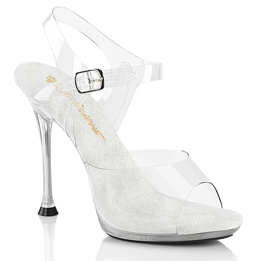 CUPID-408 4 1/2" Heel, 2/5" PF Ankle Strap Sandal
