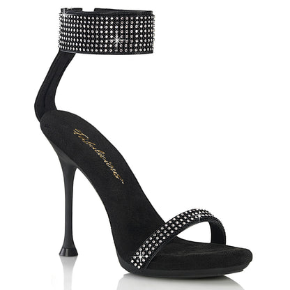 CUPID-440 4 1/2" Heel, 2/5" PF Ankle Strap Sandal w/RS
