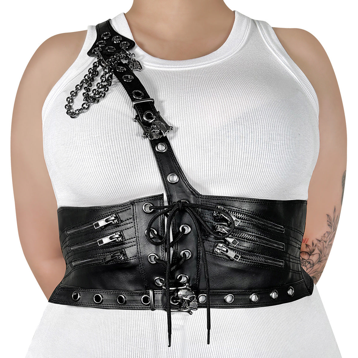 DA-105-LXL Faux Leather Waist Harness