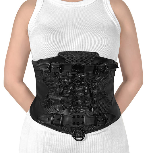 DA-310-SM Faux Leather Waist Cincher