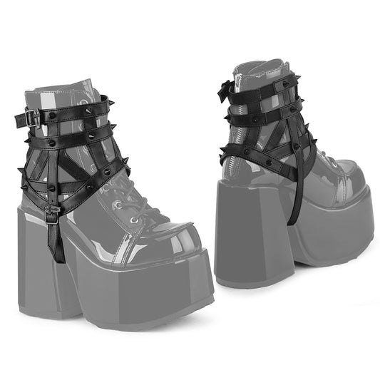 DA-505 Faux Leather Cage Boot Harness (Pair)