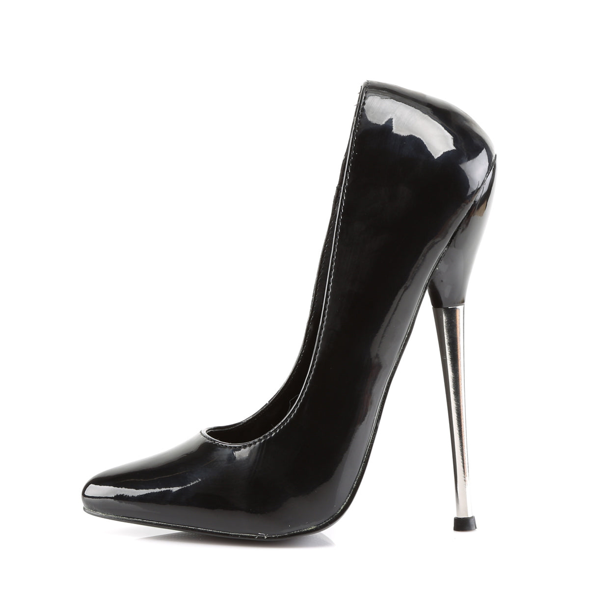 DAGGER-01 6 1/4" Solid Brass Heel Plain Pump